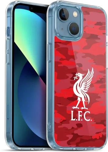 Vista 93 de Head Case Designs Funda de gel con licencia oficial del Liverpool Football Club Away Colourways Crest Camou [protección de grado militar] compatible