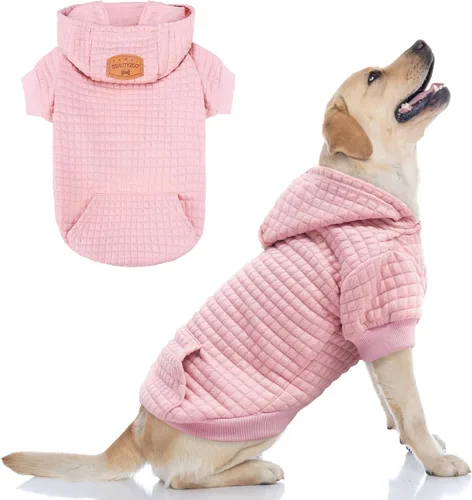 Vista 89 de BEAUTYZOO - Sudadera con capucha para perros con agujero para correa y bolsillo, suéteres para perros pequeños, medianos y grandes, niños y niñas