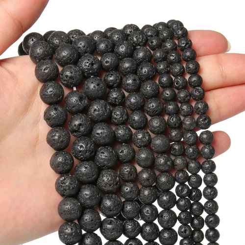 Vista 24 de 60 piezas de cuentas de piedra natural de 15⁄64 pulgadas (6 mm) con cuentas de amazonita de cristal, piedras preciosas para hacer joyería, pulseras