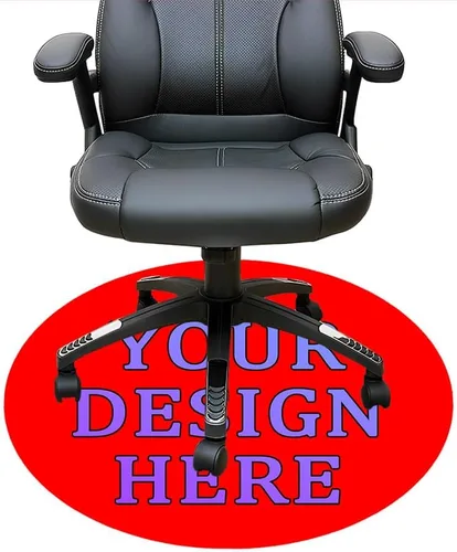 Vista 76 de Tapete redondo personalizado para silla de escritorio de oficina, diseño de tu propio logotipo de foto, texto, alfombrillas circulares