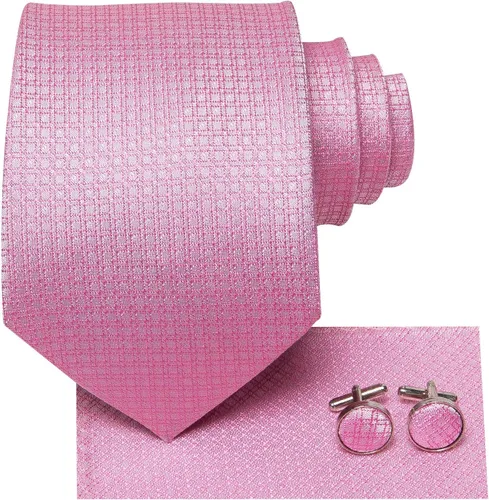 Vista 46 de Dubulle Corbata tejida de cachemira para hombre y gemelos de pañuelo para hombre, conjunto de gemelos para boda formal y negocios