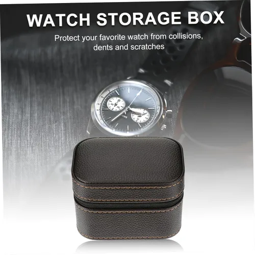 Vista 9 de Holibanna 3 unids caja de reloj a prueba de golpes solo reloj caja de reloj reloj caja de reloj organizador de reloj de viaje caja de reloj