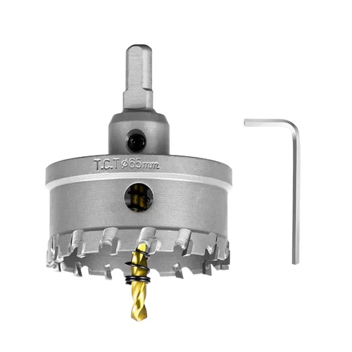 Vista 41 de SALI Kit de sierra perforadora TCT de 1 pulgada (1.024 in) con punta de carburo de tungsteno con broca piloto chapada en titanio para metal, acero