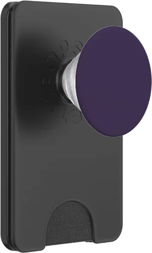 Vista 7 de Agarre y soporte para teléfonos y tabletas, color morado, Negro