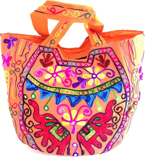 Vista 2 de indian-handmade-bag-for-women shoulder-bag elephant-embroidery-bag