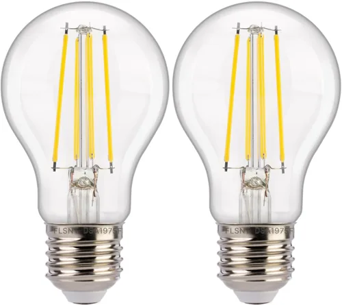 Vista 9 de FLSNT Foco LED del amanecer al anochecer con sensor para exteriores A19, 5000K Luz diurna, 7W (equivalente a 60W), 800LM, base E26 de filamento 60w