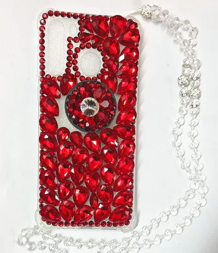 Vista 10 de Funda para Galaxy A11-3D hecha a mano Diamante Kickstand Rhinestone Bling Diamond Glitter Case para Samsung Galaxy A11 (verde)