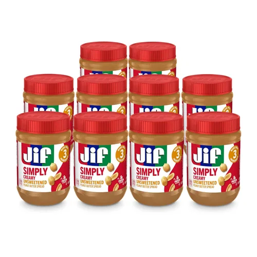 Vista 9 de Simply Jif - Mantequilla de maní cremosa, 15.5 onzas (paquete de 12)