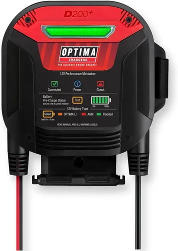 Vista 2 de OPTIMA® Mantenedor D200+ y cargador de litio para baterías de arranque