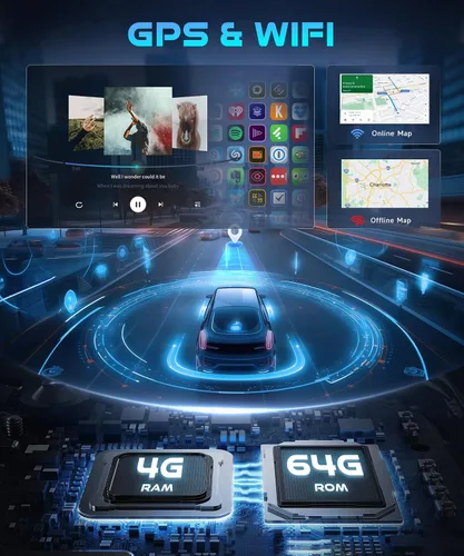 Vista 5 de Radio de coche para Ford F150 2009-2014: [4G+64G] 9 pulgadas 1280 * 720 Incell pantalla Android unidad principal estéreo con Carplay