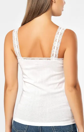 Vista 53 de VAVONNE Camiseta sin mangas tipo camisola para mujer, toda de algodón, aireada, suave y cómoda