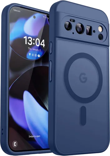Vista 20 de CANSHN Funda magnética para Google Pixel 9 Pro XL (6.8 pulgadas), mejorada [protección completa de la cámara] [compatible con Magsafe]