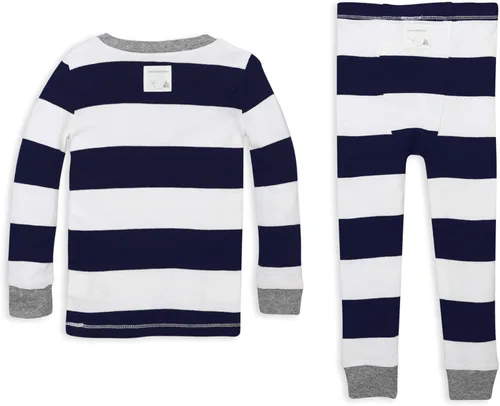 Vista 2 de Burt's Bees Conjunto de pijama para bebé, camiseta y pantalón de 2 piezas, 100 % algodón orgánico