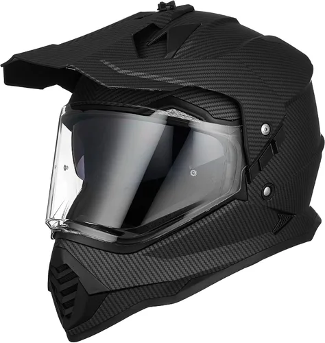 Vista 2 de ILM Visera exterior para casco deportivo dual modelo WS902 (visera, transparente)