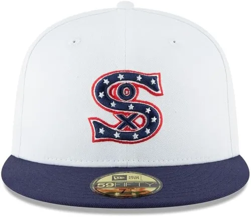 Vista 2 de New Era MLB 59FIFTY Chicago White Sox Team Color White Navy Cooperstown Authentic Collection - Gorra de béisbol, Blanco