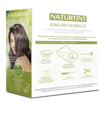 Vista 3 de Naturtint Home Kit de coloración del cabello - 6 piezas, reutilizable, kit de aplicación de color de cabello
