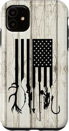 Vista 8 de iPhone 16 Blanco Rústico Pesca Y Caza Pistola Ballesta USA America Case