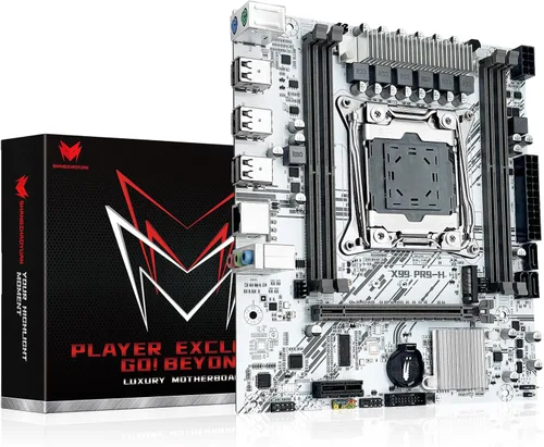 Vista 8 de X99 Placa base de doble CPU LGA 2011-3 Placa base de servidor para Intel i7 5ª/6ª generación Xeon E5 V3/V4 Series