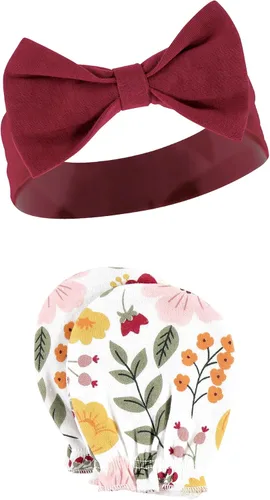 Vista 8 de Hudson Baby Conjunto de diadema de algodón y manoplas para rascar para bebé