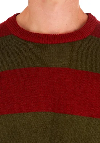 Vista 5 de Nightmare on Elm Street Freddy Krueger - Suéter a rayas, suéter feo de personaje de película de terror de Halloween