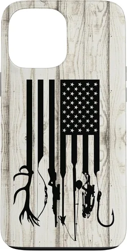 Vista 23 de iPhone 16 Blanco Rústico Pesca Y Caza Pistola Ballesta USA America Case