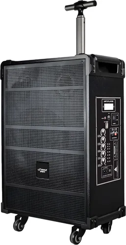 Vista 9 de PWMA899A - Sistema de altavoz Bluetooth inalámbrico portátil de 8 pulgadas, batería recargable incorporada, micrófono inalámbrico, USB/Micro SD/FM