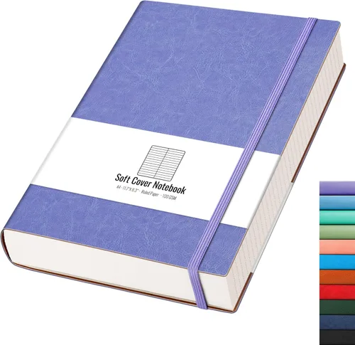 Vista 19 de AHGXG Cuaderno universitario rayado A4 - Cuaderno en blanco A4 extragrande con líneas - 320 páginas de diario grueso para escribir, papel grueso