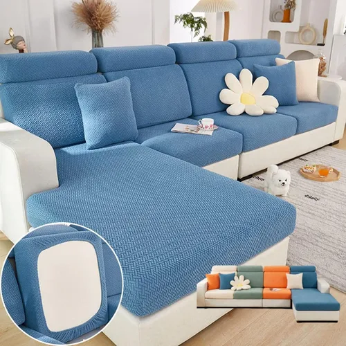 Vista 19 de Fundas para sofá hogar relajantes, Fundas para sofá Hero, Fundas universales para sofá resistentes al desgaste Lavables, Fundas elásticas para sofá