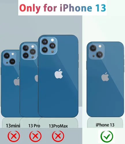 Vista 7 de Diverbox Funda para iPhone 13 [A prueba de golpes] [A prueba de caídas] [A prueba de polvo], Funda de Teléfono de Protección Resistente para Apple