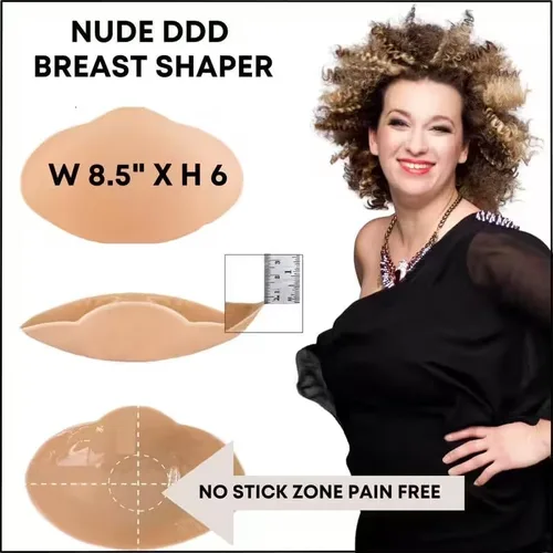 Vista 6 de Moldeadores de senos desnudos para mujer, talla DDD, desnudoDDD, Desnudo