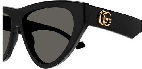 Vista 4 de Gucci GG1333S - Gafas de sol para mujer con forma de ojo de gato + paquete con kit de gafas de lujo eSHADES, Negro