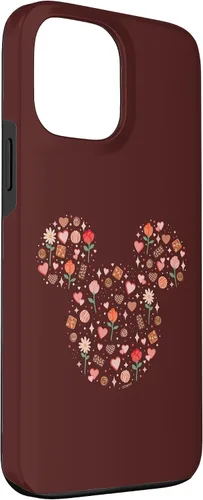 Vista 3 de iPhone 13 Pro Max Disney Mickey Mouse Icon Fill Chocolates Flowers Hearts Love Case