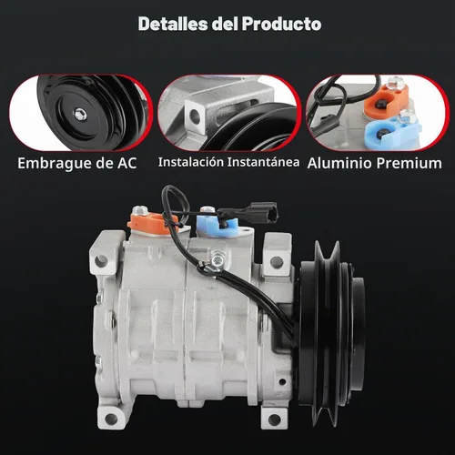 Vista 3 de cciyu Compresor de aire acondicionado apto para Hino 238 258 268 338 6.7L 7.7L