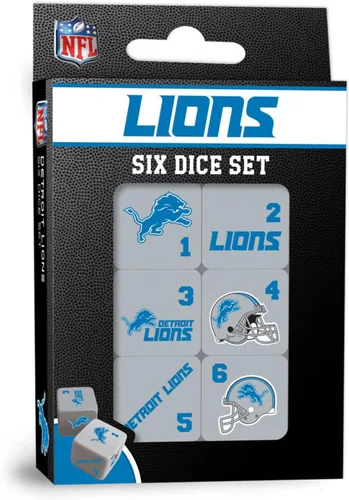 Vista 20 de MasterPieces Game Day - NFL Baltimore Ravens - Juego de 6 dados con logotipo del equipo, tamaño estándar D6