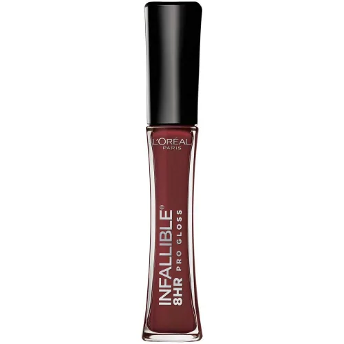 Vista 38 de L'Oreal Paris Makeup Infallible - Brillo labial hidratante de 8 horas, pétalo nude, 0.21 onzas líquidas Pétalo Desnudo
