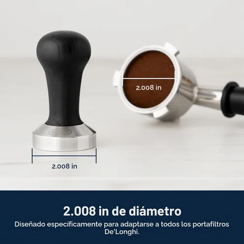 Vista 5 de De'Longhi DLSC080 - Tamper de café espresso de madera negra