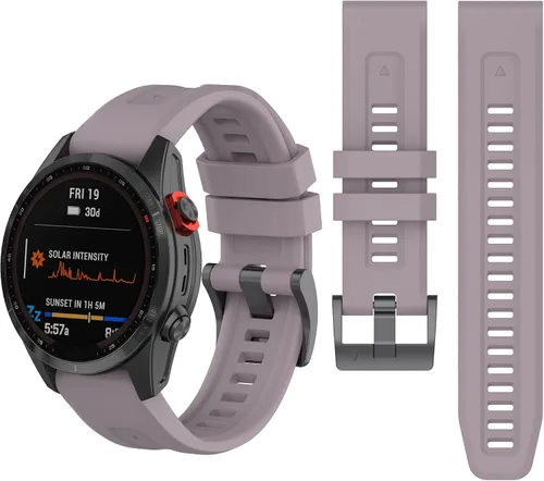 Vista 10 de Correa de reloj de silicona compatible con Garmin Fenix 7/Fenix 6 Pro/Fenix 5 Plus/935/945/Descent G1/EPIX Gen 2/Instinct de repuesto de ajuste