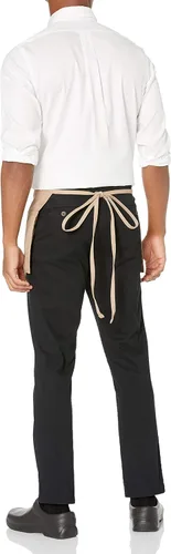 Vista 2 de Uncommon Threads Delantal de cintura unisex con bolsillo de 3 secciones