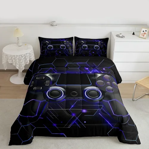 Vista 28 de Erosebridal Juego de edredón de hojas de cannabis, juego de ropa de cama de marihuana con estampado colorido de plantas, decoración bohemia de 2