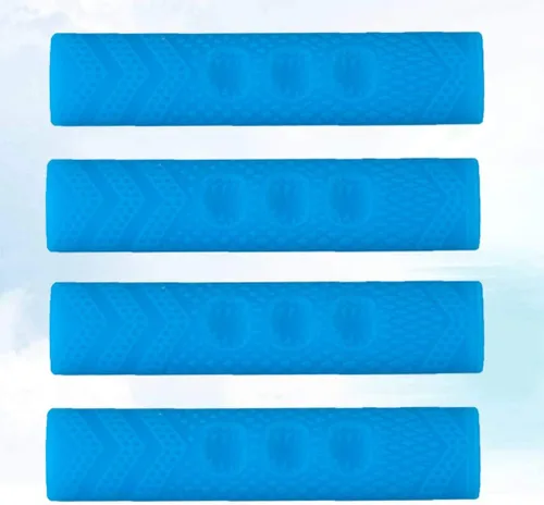 Vista 9 de BESPORTBLE Funda de silicona para frenos de bicicleta, 4 unidades, color azul, ergonómica, palanca de freno, funda antideslizante para carretera