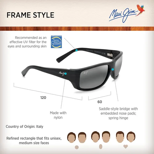 Vista 6 de Maui Jim Gafas de sol polarizadas Wassup para hombre y mujer