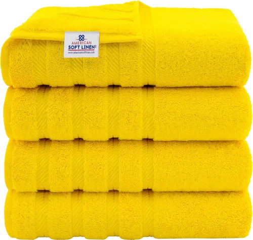 Vista 35 de American Soft Linen - Juego de toallas de 3 piezas, 1 toalla de baño, 1 toalla de mano y 1 toalla pequeña, 100% algodón turco para baño, juego