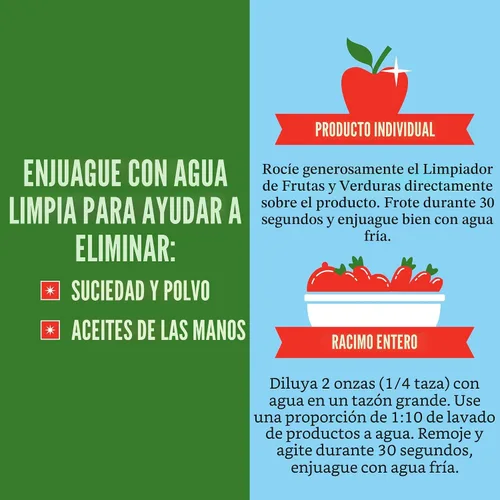 Vista 5 de Rebel Green Limpiador de frutas y verduras, limpiador de productos