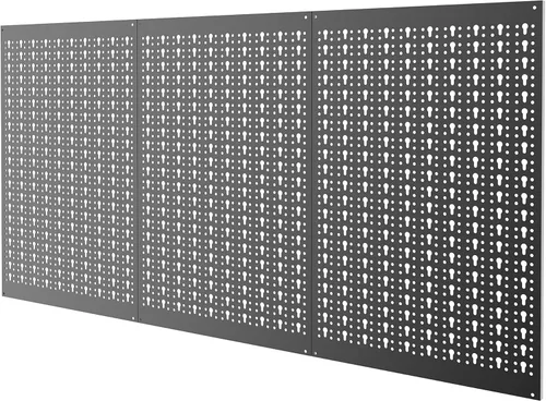 Vista 10 de TORACK - Sistema organizador de pared de metal de 24 x 48 pulgadas, kit de Negro