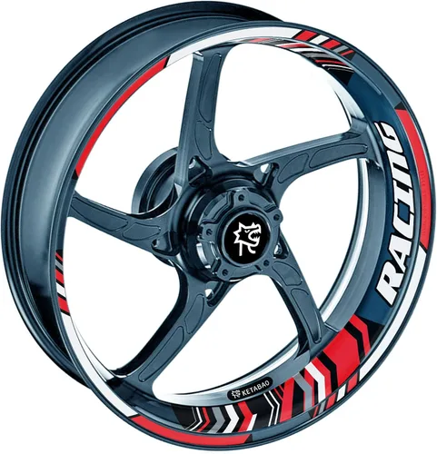 Vista 10 de KETABAO Paquete de calcomanías para llantas de rueda de 17 pulgadas compatibles con ZX10R ZX10RR ZX6R 636 Z900 Z1000 Z650 Ninja 400 18 19 azul