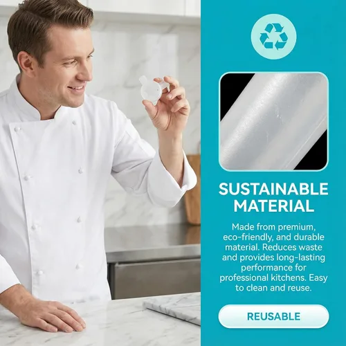 Vista 4 de Homoyoyo 5 piezas de repuesto para máquina de helados, boquillas de máquina de helados, kit de boquillas dispensadoras suaves en forma de estrella