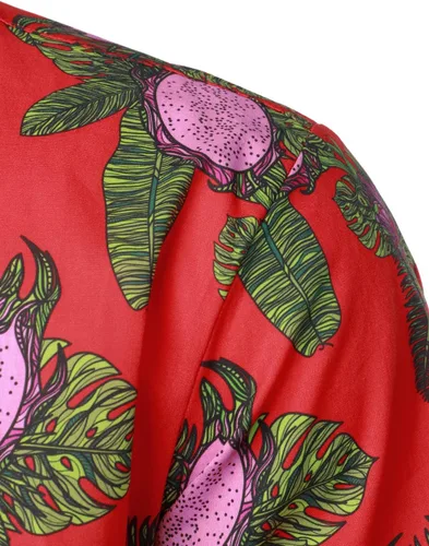 Vista 5 de Jogal - Camisa hawaiana, de manga corta, con botones, de algodón, para hombre