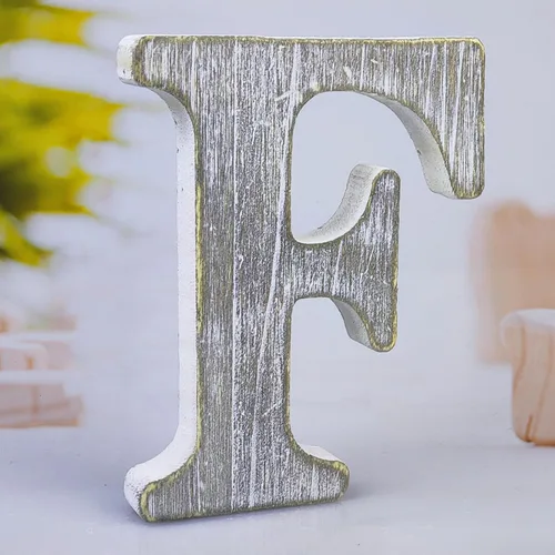 Vista 14 de Letras de madera rústica sin terminar de 8 pulgadas para decoración de pared, letras decorativas de pie en rodajas, decoración de tablero