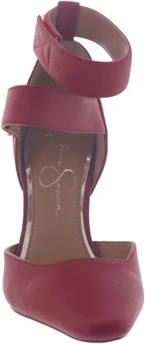 Vista 5 de Jessica Simpson Zapatos de tacón alto Cassiya con doble correa y punta puntiaguda para mujer