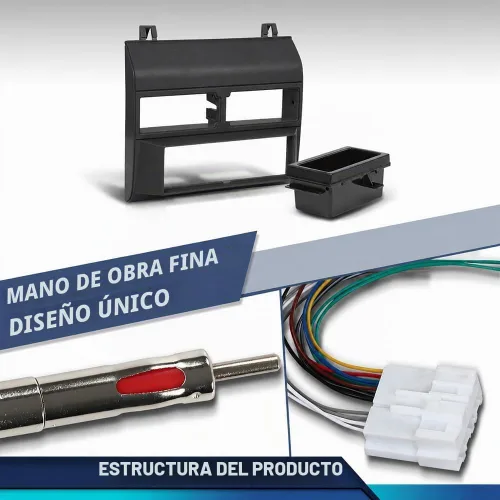 Vista 6 de PIT66 Cubierta de Tablero Kit de Instalación de Tablero Adaptador de Arnés de Cables Compatible con Camiones Chevy GMC 1988-1994 Cubierta de Tablero
